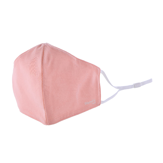布マスク /洗える抗菌マスク「WarmFit MASK(ウォームフィットマスク)」/1枚入/小さめサイズ/ピンク
